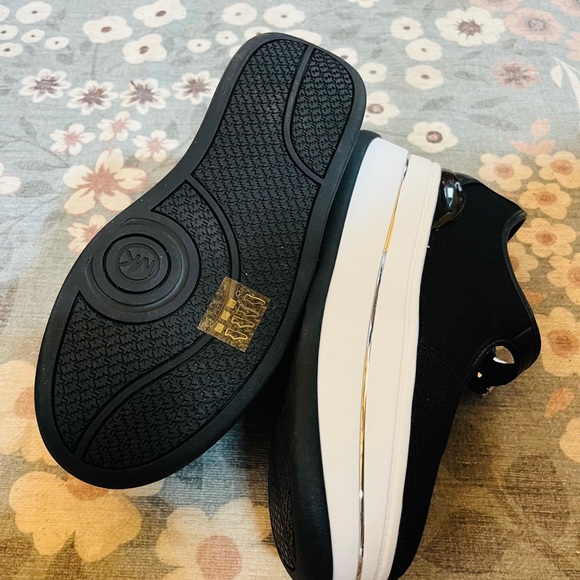 New Michael Kors Hayes Mary Jane Platform Sneakers Black Mesh Sz 8 MSRP$175 - Picture 7 of 15